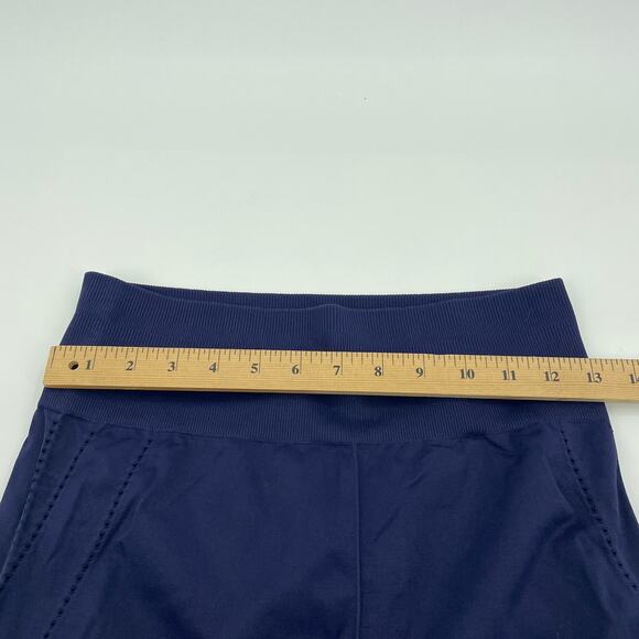 FABLETICS High Waisted Seamless Dot Leggings Size M Blue Cropped Workout Pant - Picture 4 of 6
